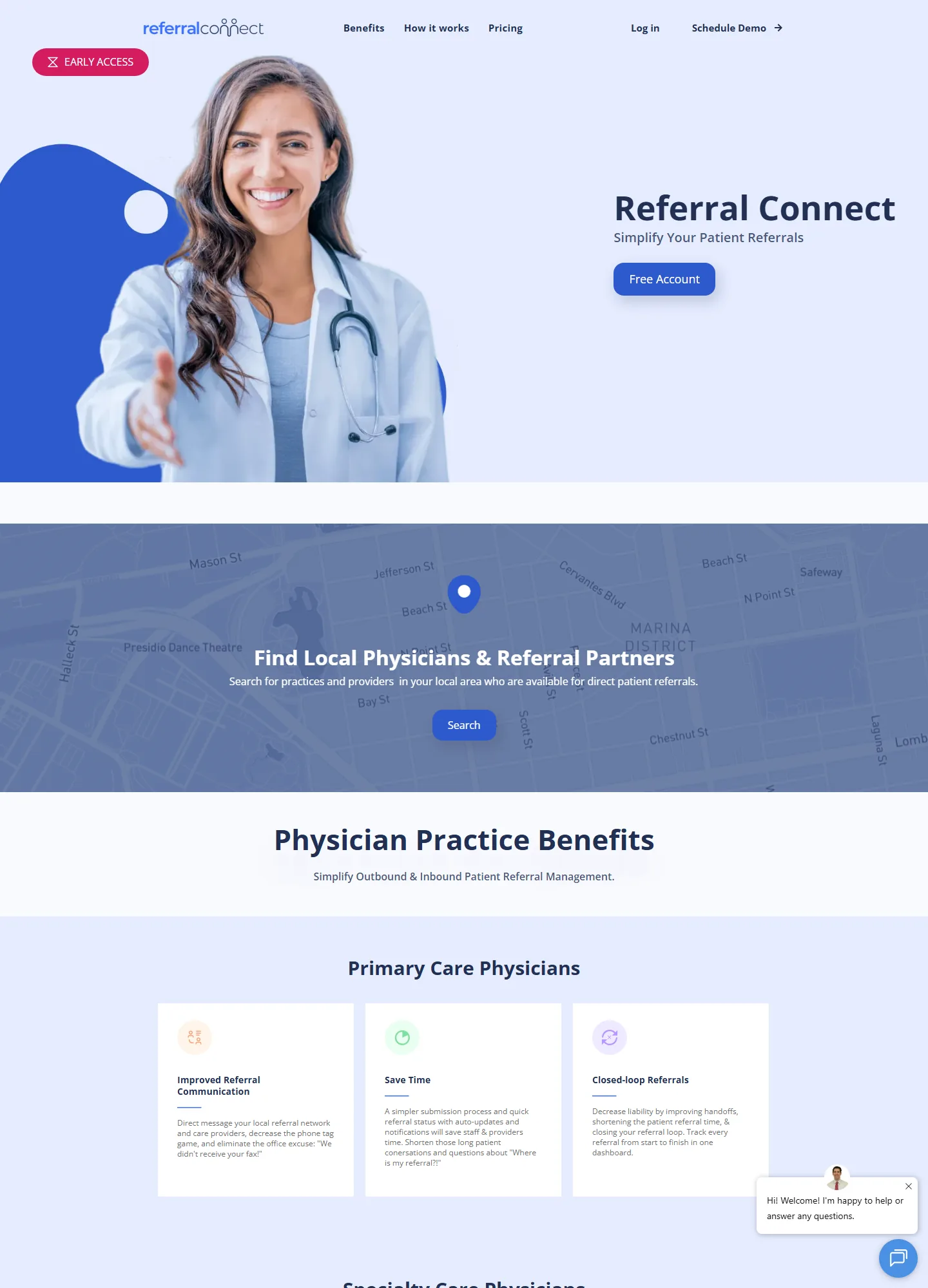 Скриншот сайта referralconnect.com
